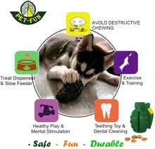 Load image into Gallery viewer, Grenade Tough Dog Toy (color variations)