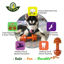 Load image into Gallery viewer, Dumbbell (Round) Enrichment Treat Dispenser Dog Toy (size variations)
