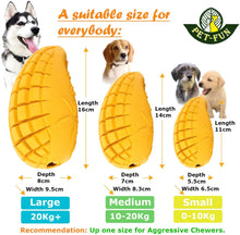 Load image into Gallery viewer, Mango Boredom Slow Feeder Dog Chew Toy (size variations)
