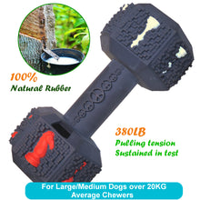 Load image into Gallery viewer, Dumbbell (Hex) Enrichment Treat Dispenser Dog Toy (size variations)
