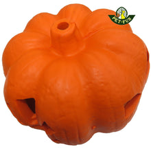 Load image into Gallery viewer, Pumpkin Chew Toy and Treat Dispenser, good for tooth cleaning
